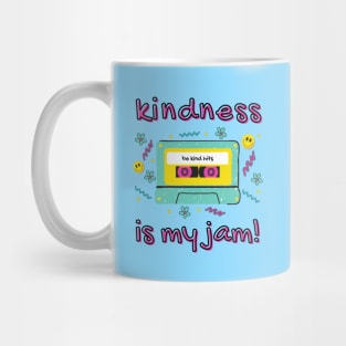 Kindness is My Jam 90's Cassette Be Kind Hits Mug